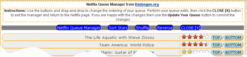 Netflix Queue Manager